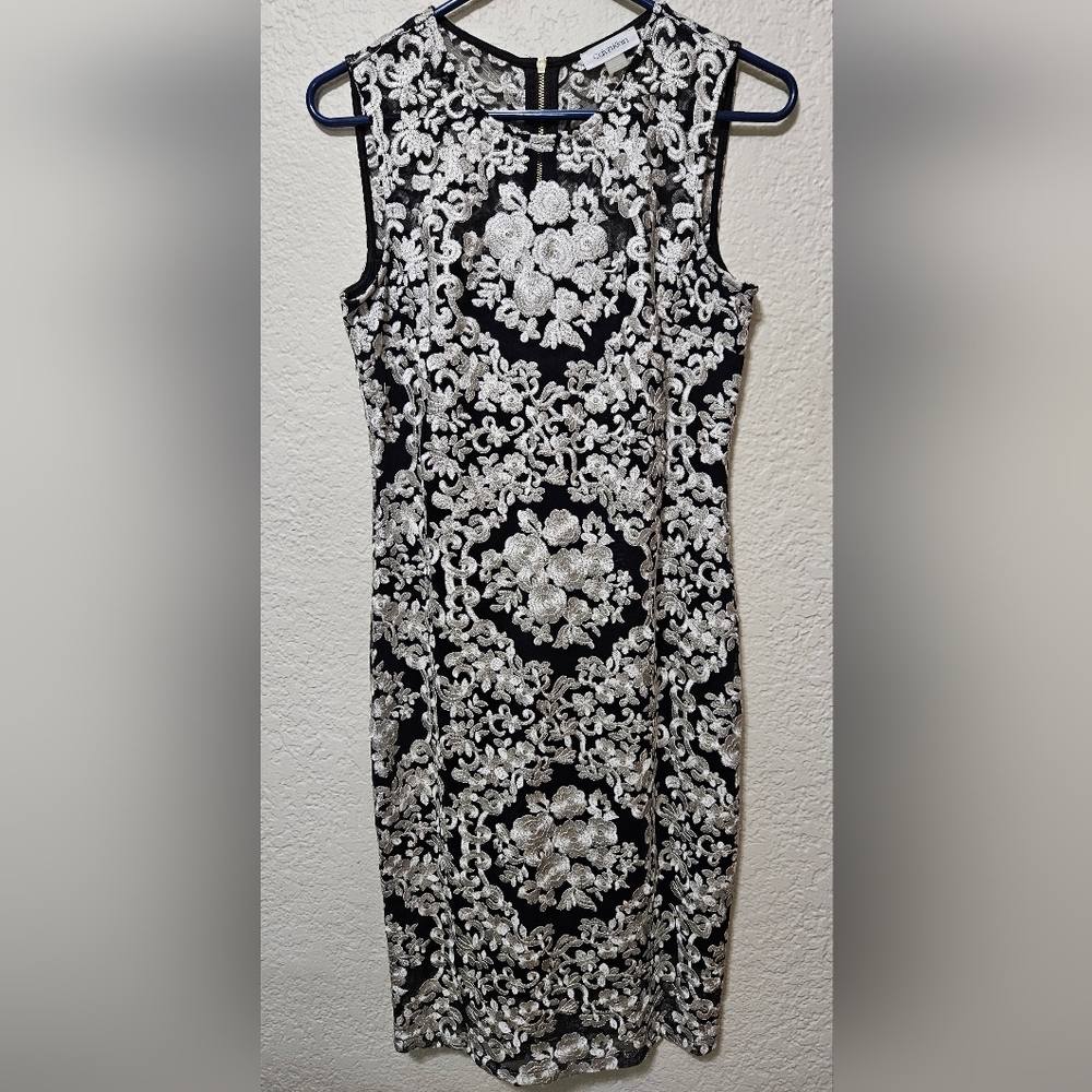 Calvin Klein Embroidered Dress - Size 4